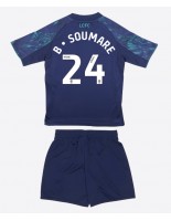 Leicester City Boubakary Soumare #24 Venkovní dres pro děti 2025-26 Krátký Rukáv (+ trenýrky)